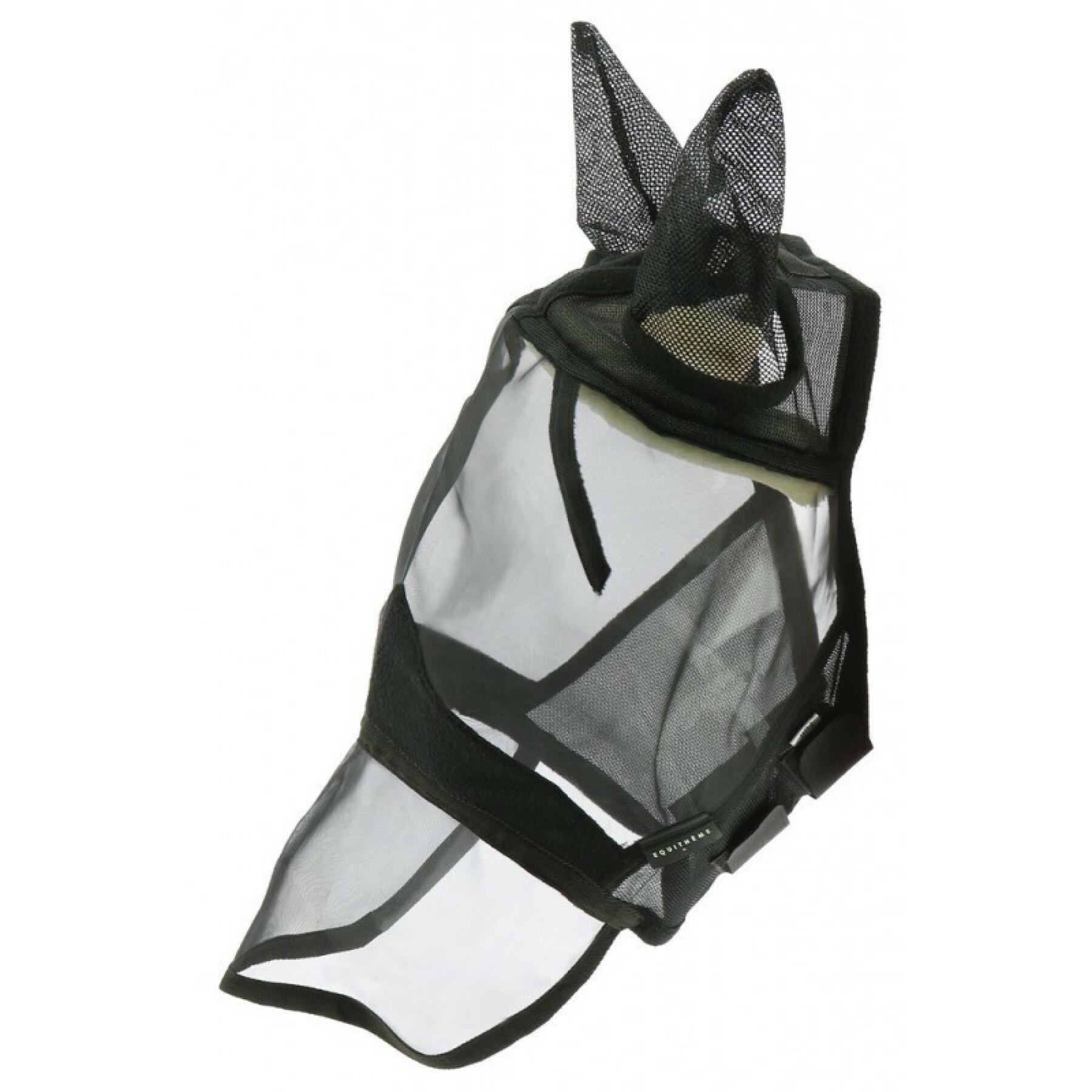 Masque anti-mouches pour cheval Equithème Confort