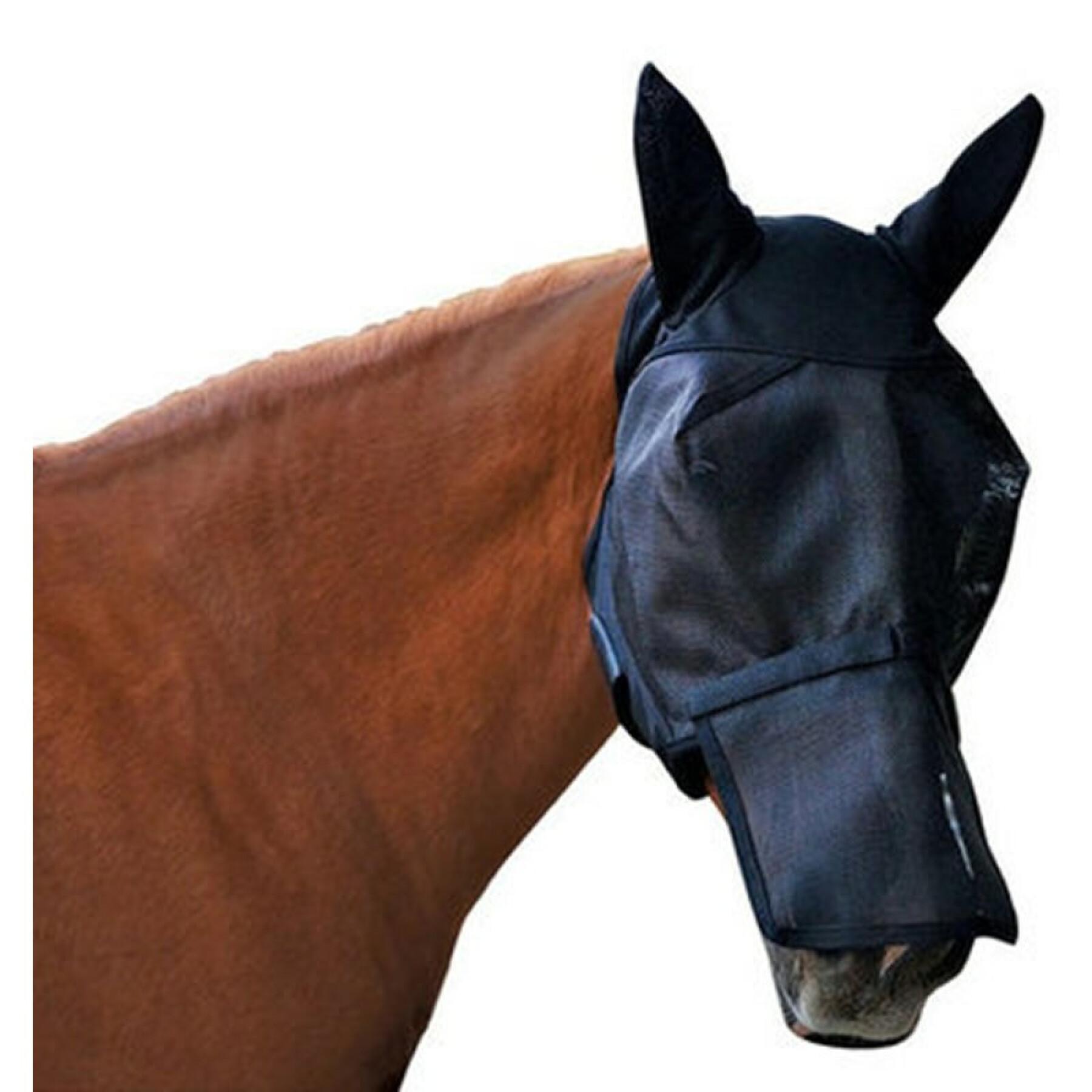 Masque anti-mouches pour cheval avec oreille et nez amovible Absorbine