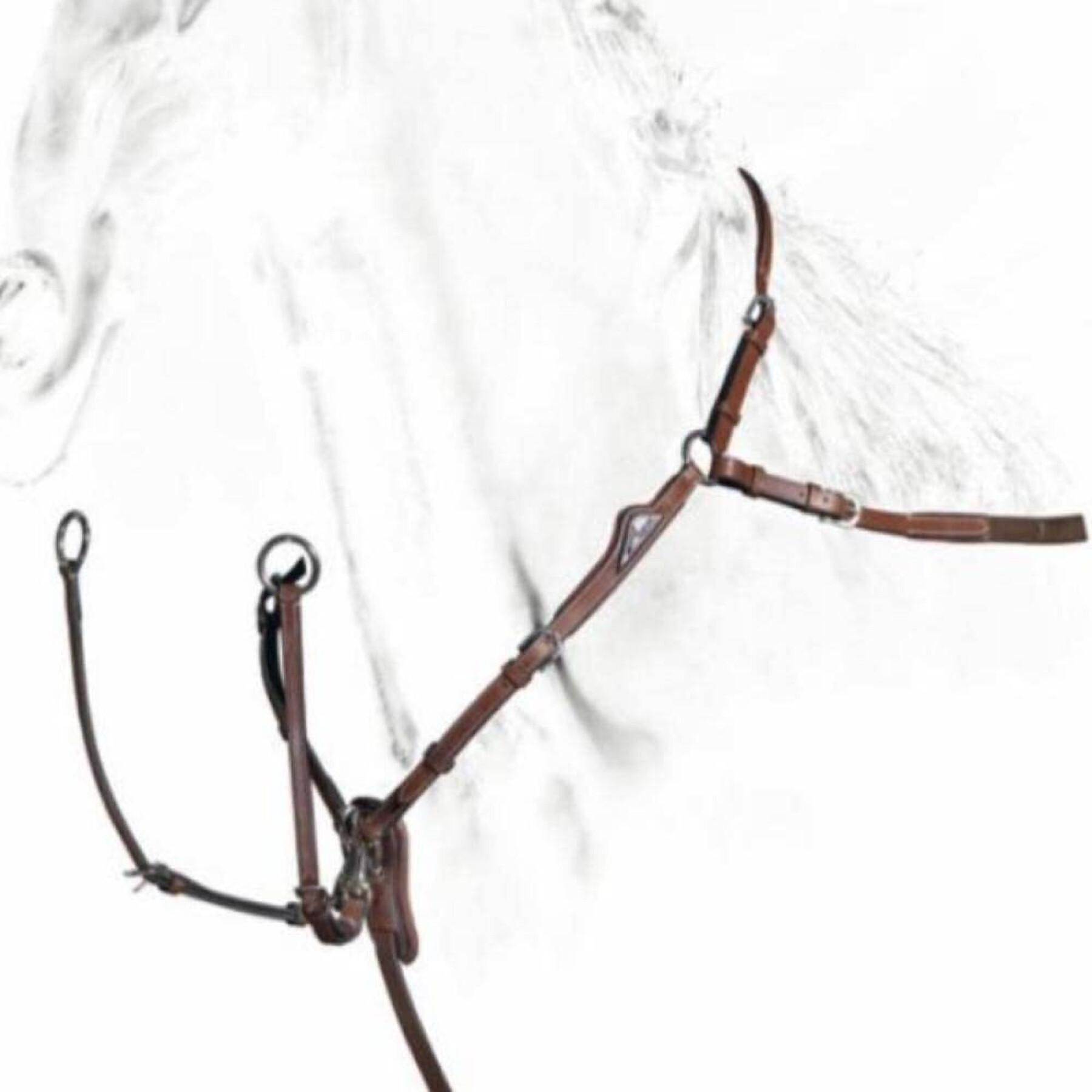 Collier de chasse pour cheval avec martingale amovible Equiline