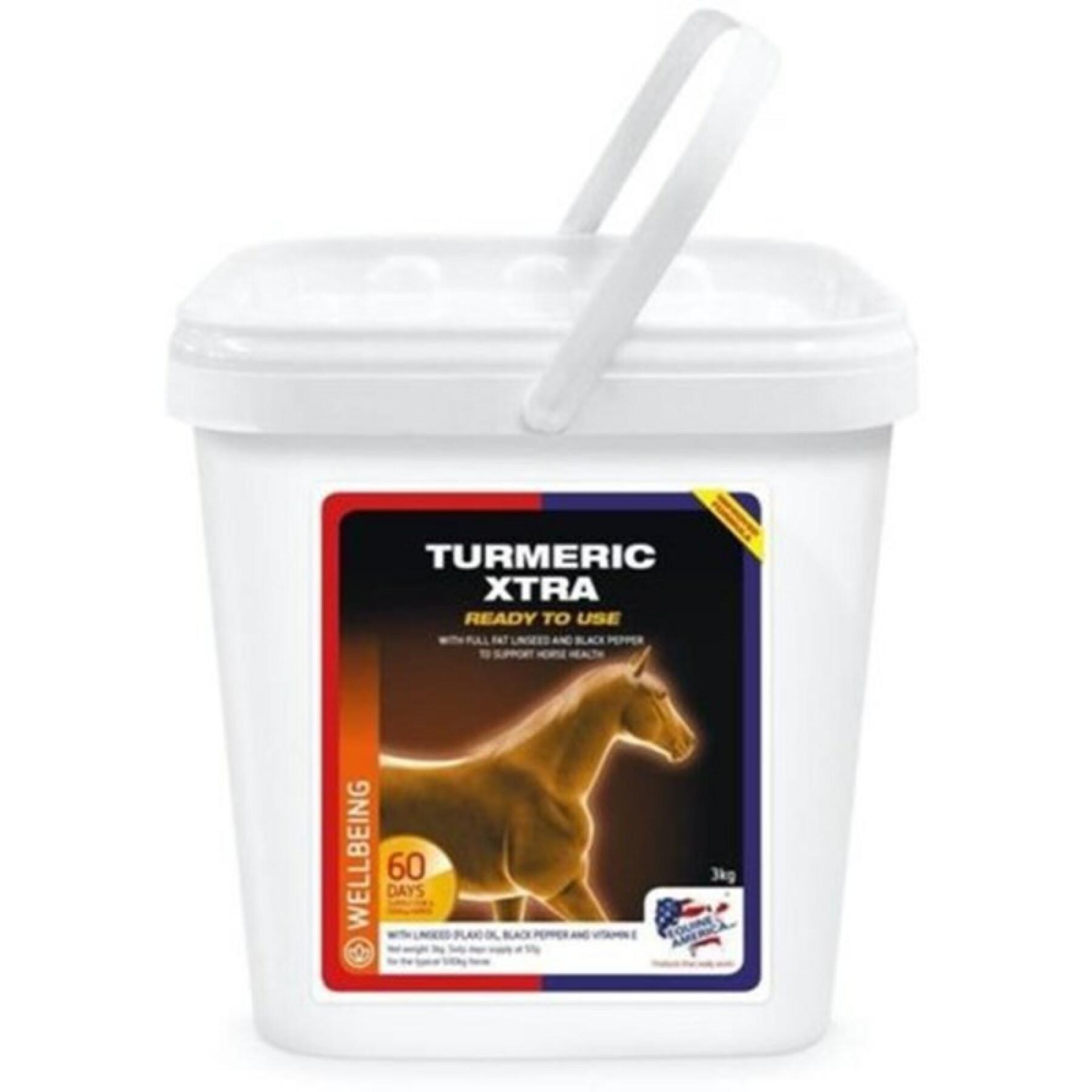 Complément alimentaire pour cheval Equine America Turmeric xtra 3 kg