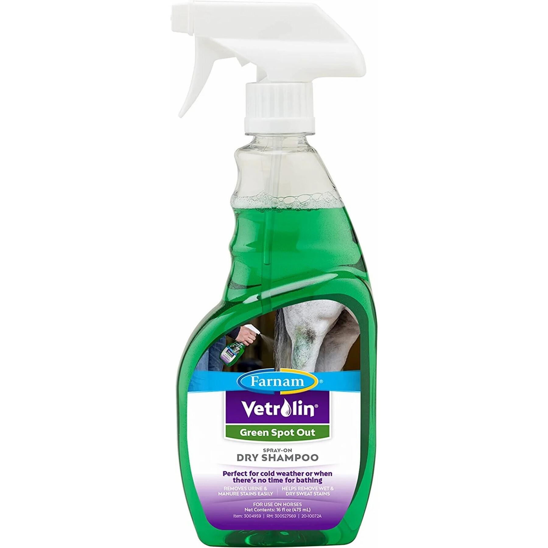 Shampoing pour cheval Farnam Vetrolin Green Spot Out 473 ml