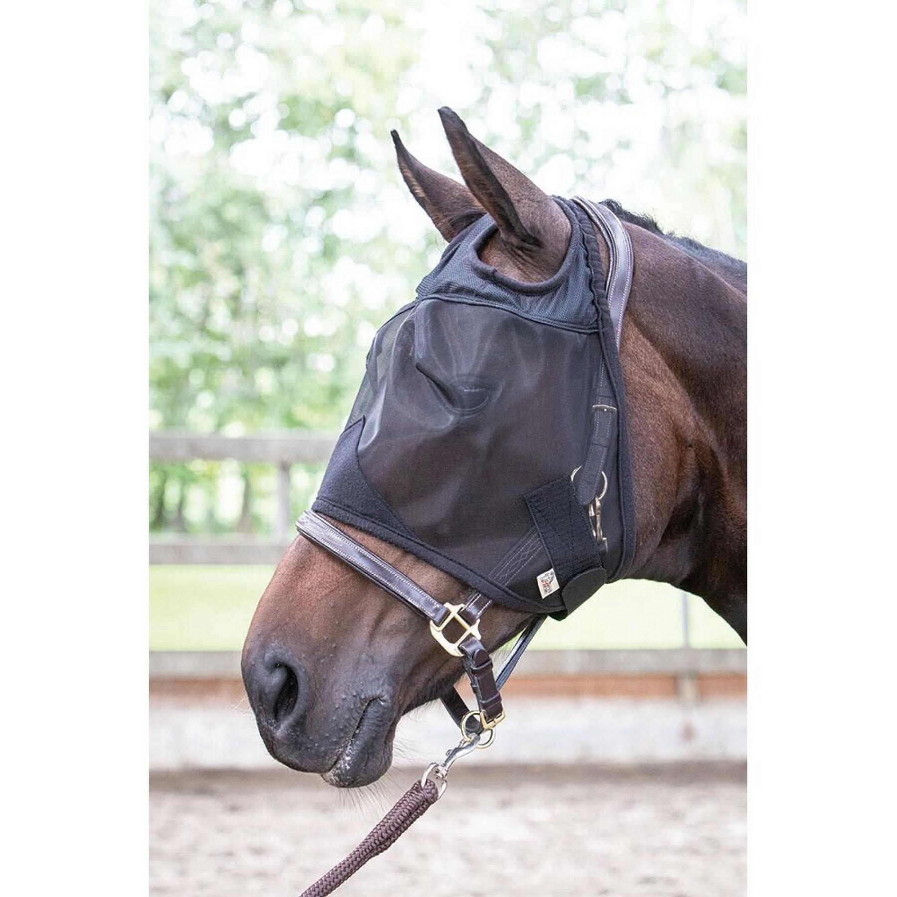 Masque anti-mouches sans oreilles pour cheval Harry's Horse Flyshield