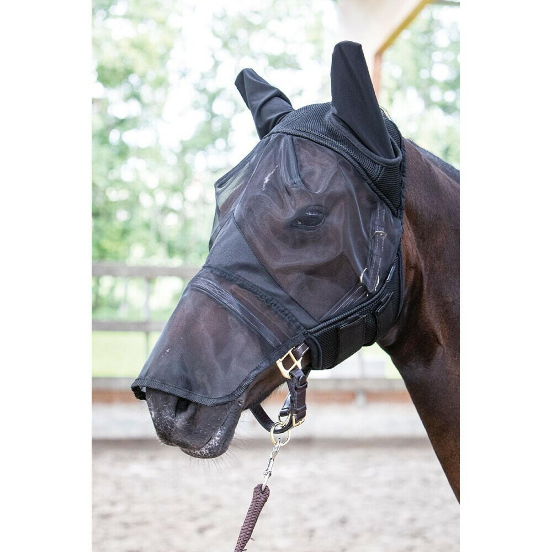 Masque anti-mouches pour cheval avec embout nasal Harry's Horse Flyshield