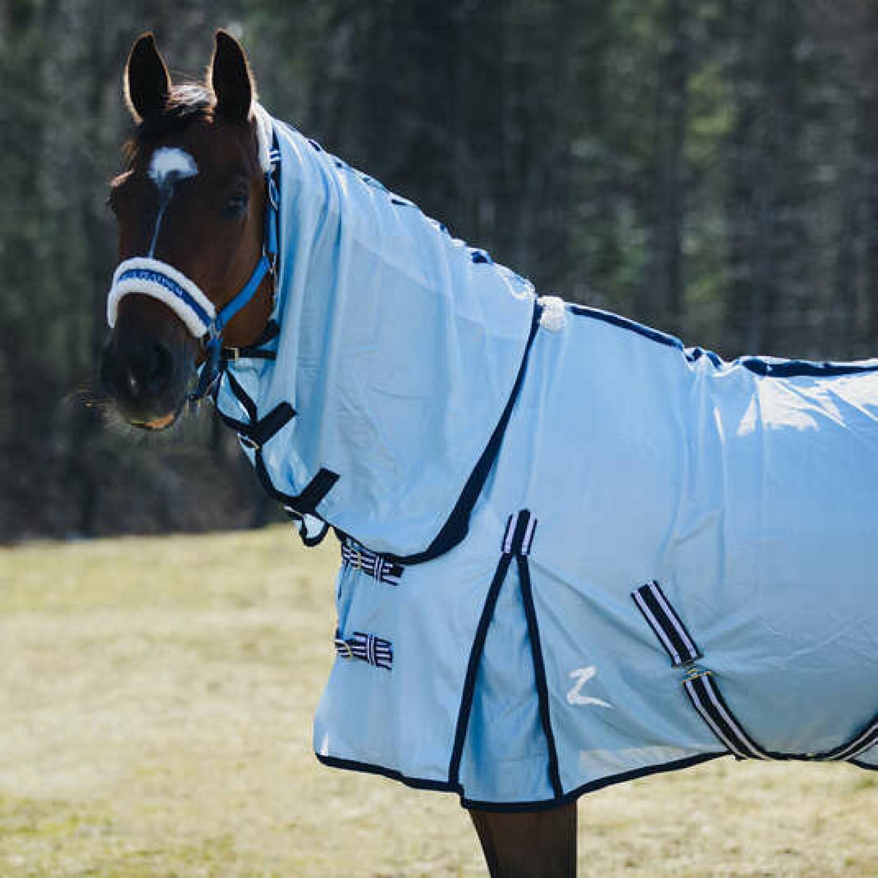 Couverture anti-insectes avec couvre-encolure pour cheval Horze Freja