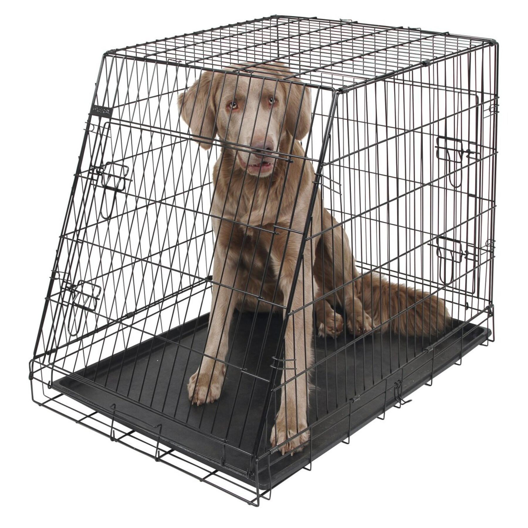 Cage de transport pour chien démontable noire de KERBL
