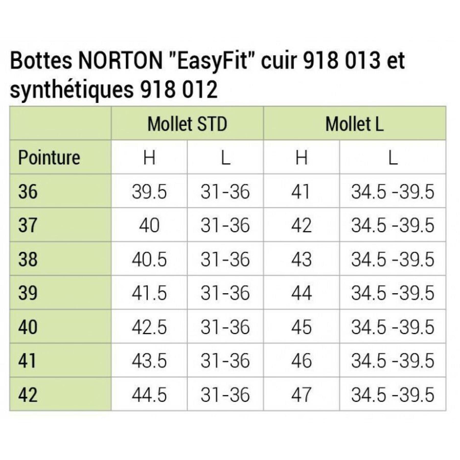 Bottes équitation synthétique femme Norton Easyfit