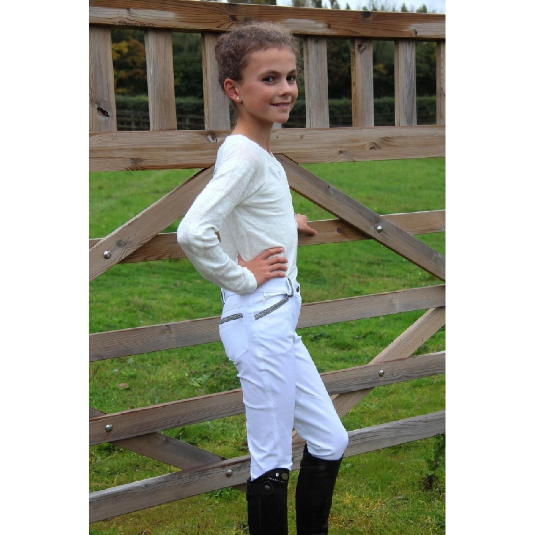 Pantalon équitation de concours fille Pénélope Fun Pushup