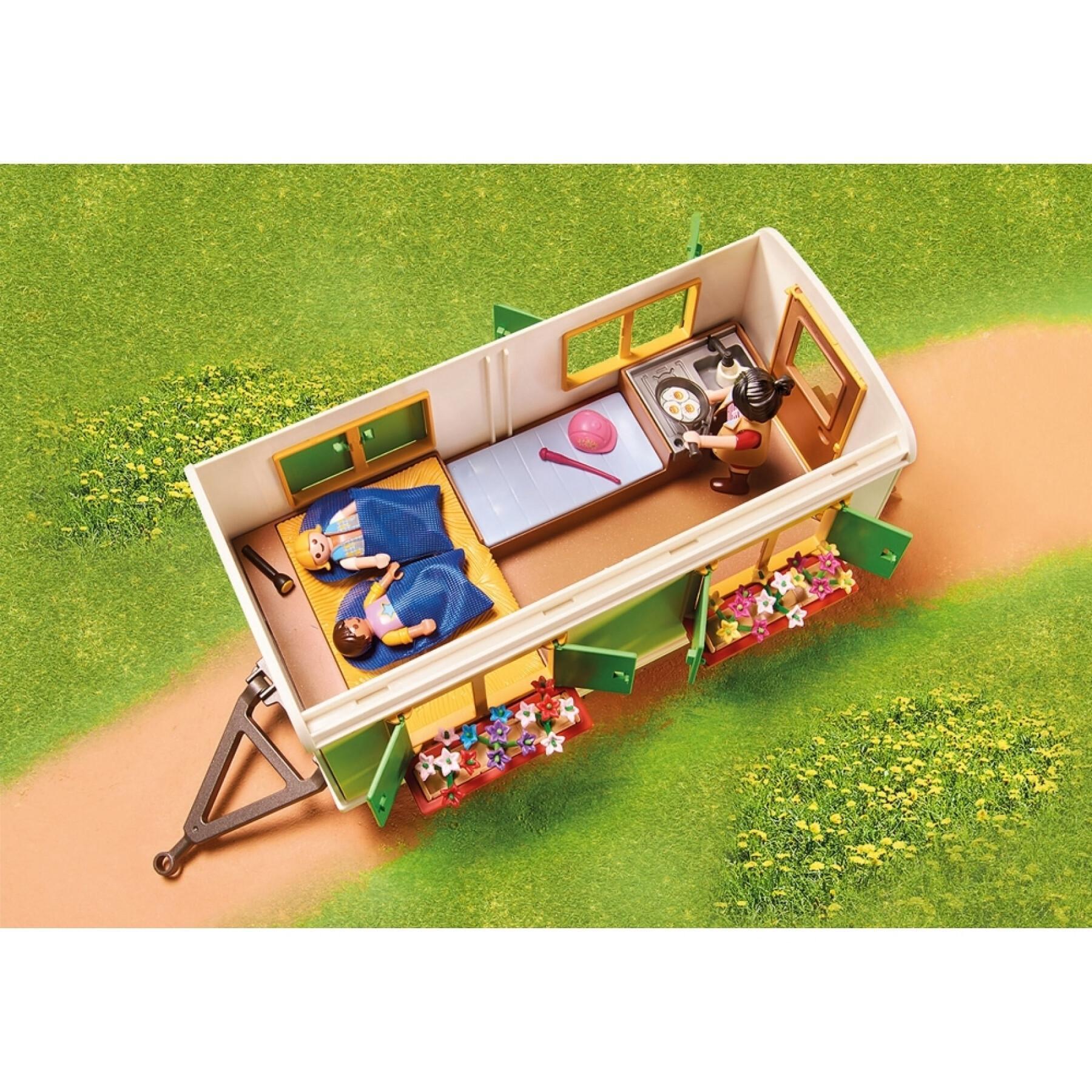 Caravane playmobil et ses accessoires - Playmobil - 5 ans