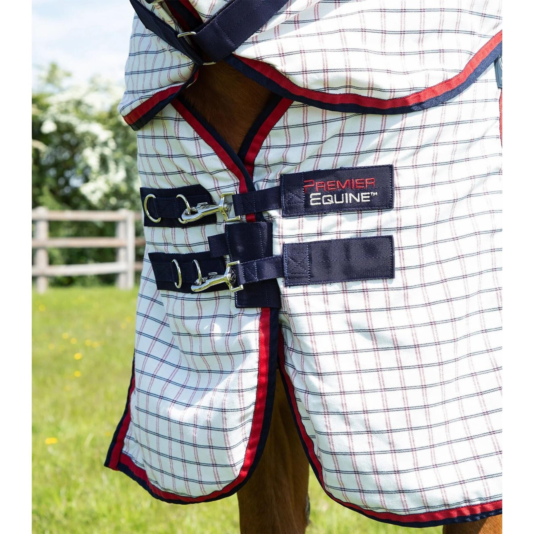 Couverture d'écurie pour cheval en coton avec couvre-cou Premier Equine