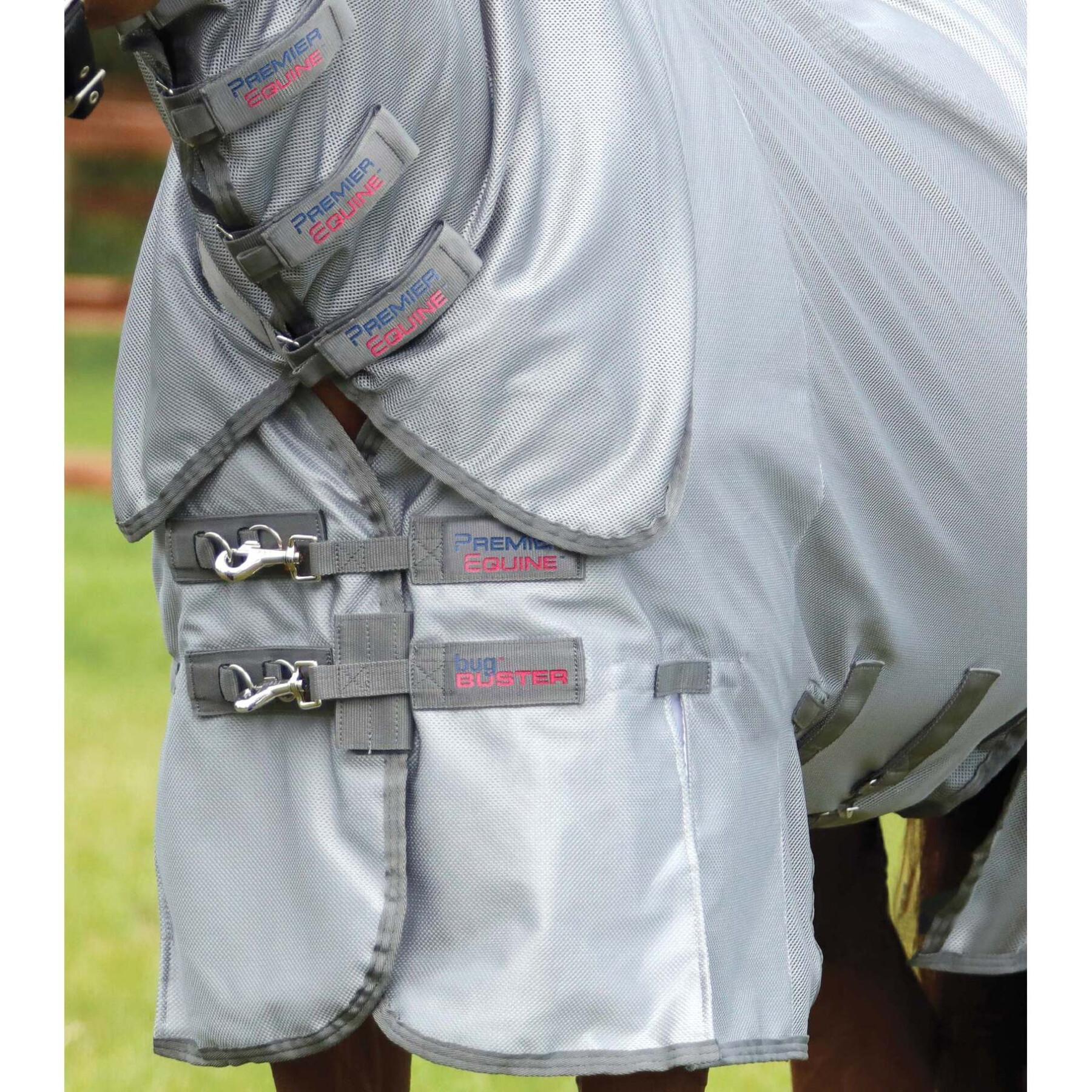Couverture anti-mouches pour cheval avec rabat ventral Premier Equine Bug Buster