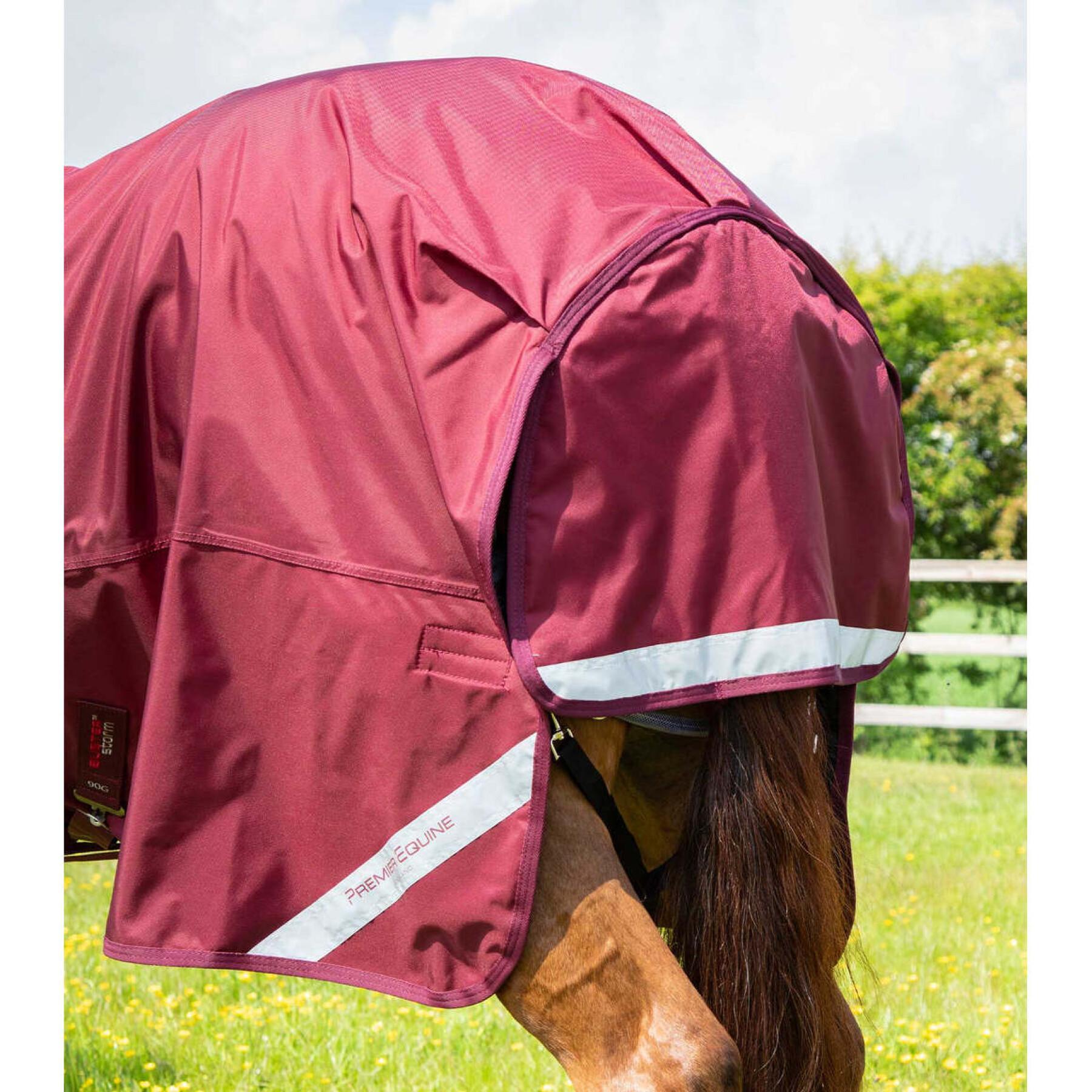 Couverture d'extérieur imperméable pour cheval avec couvre-cou Premier Equine Buster Storm Classic 90 g