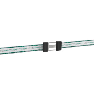Accessoire pour clôture connecteur ruban jusqu'a 20 mm inoxable Ako Litzclip