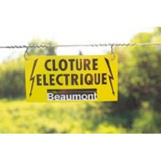 Plaque de signalisation clôture Beaumont