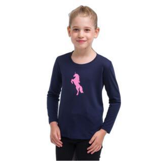 T-shirt équitation manches longues fille Cavalliera Just Pink