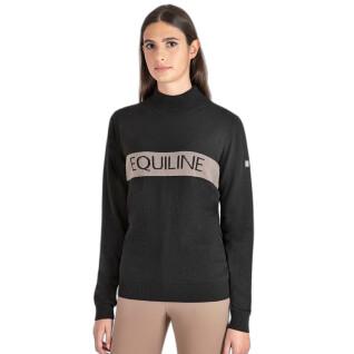 Sweatshirt équitation avec logo en Jacquard femme Equiline