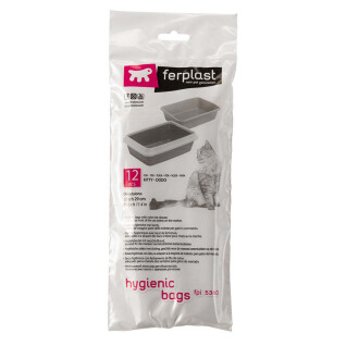 Sac hygiénique pour bac à litière pour chat Ferplast FPI 5360 (x12)
