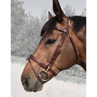 Bridons pour cheval muserolle combinée avec noseband amovible Cavaletti Easy
