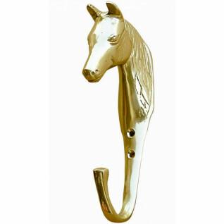 Porte-bride en laiton tête de cheval sculpture Tattini