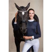 Polo de concours équitation manches longues femme Cavalliera High Style