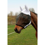 Masque anti-mouches pour cheval avec protection des oreilles Covalliero SuperFly